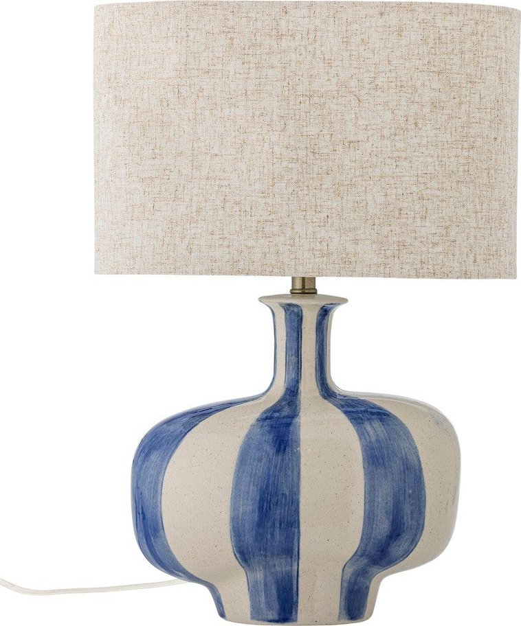 Keramická stolní lampa s textilním stínidlem (výška 46 cm) Alida – Bloomingville Bloomingville