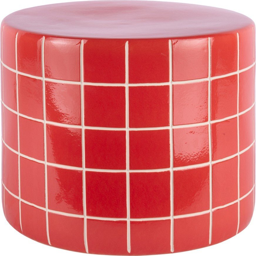 Keramický kulatý odkládací stolek ø 42 cm Retro Tiles – Leitmotiv Leitmotiv