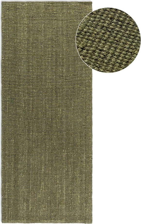 Khaki jutový běhoun 80x200 cm Bouclé – Hanse Home Hanse Home