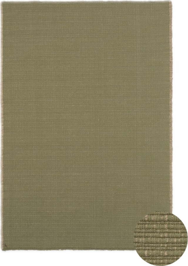 Khaki ručně tkaný bavlněný koberec 200x300 cm Handloom – Lorena Canals Lorena Canals