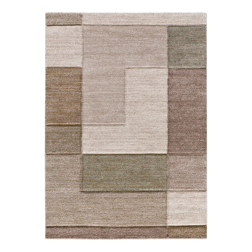 Khaki/béžový koberec 133x190 cm Teva – Universal Universal