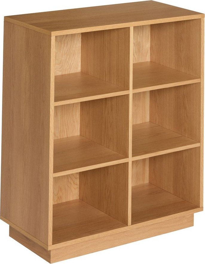 Knihovna v dekoru dubu v přírodní barvě 80x95x30 cm Disco – Hübsch Hübsch