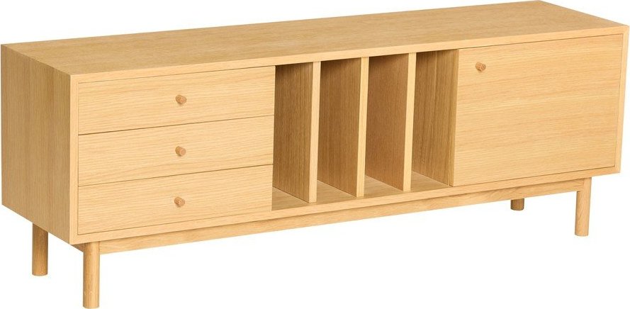 Komoda v dekoru dubu v přírodní barvě 140x50x37 cm Nobby – Hübsch Hübsch