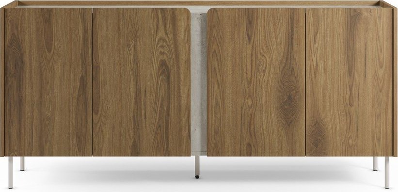 Komoda v dekoru dubu v přírodní barvě 180x83x40