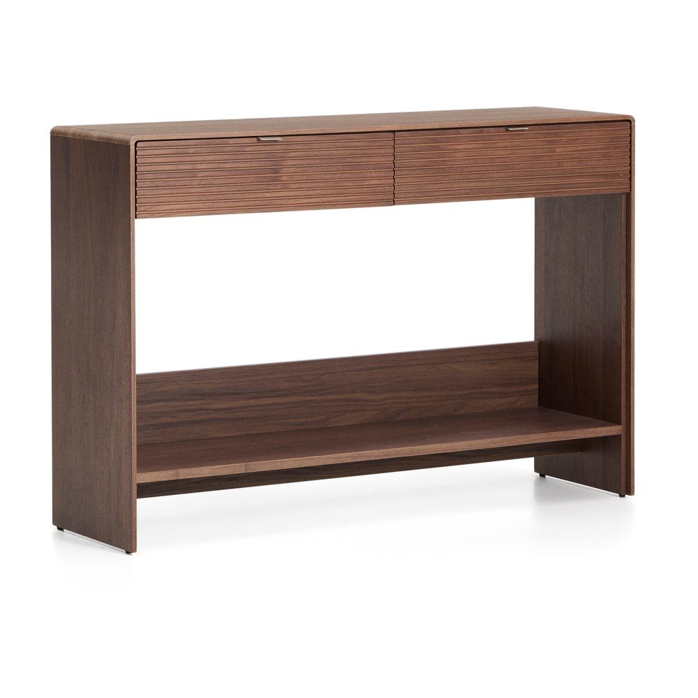 Komoda v dekoru ořechu v tmavě přírodní barvě 120x81x35 cm Norlen – Kave Home Kave Home