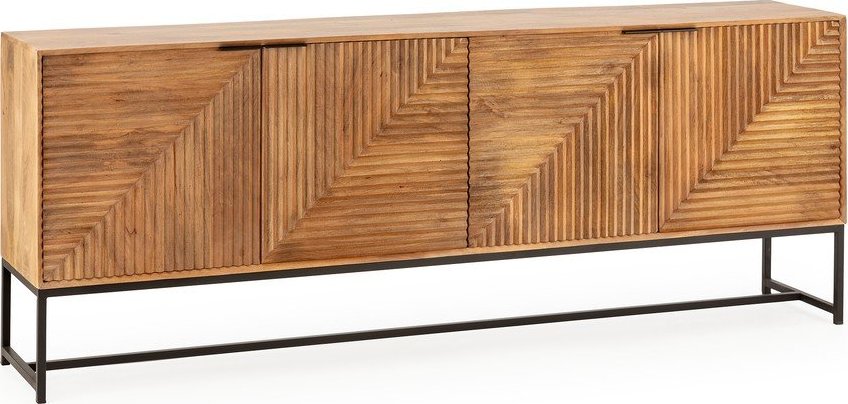 Komoda z mangového dřeva v přírodní barvě 210x80x40 cm Nereida – MOME Mome