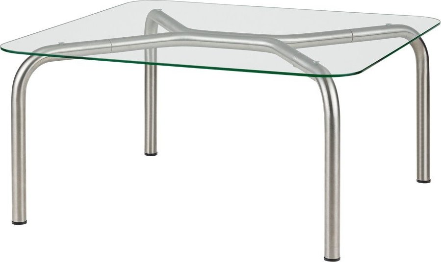 Konferenční stolek se skleněnou deskou ve stříbrné barvě 60x80 cm Uku – noo.ma NOO.MA