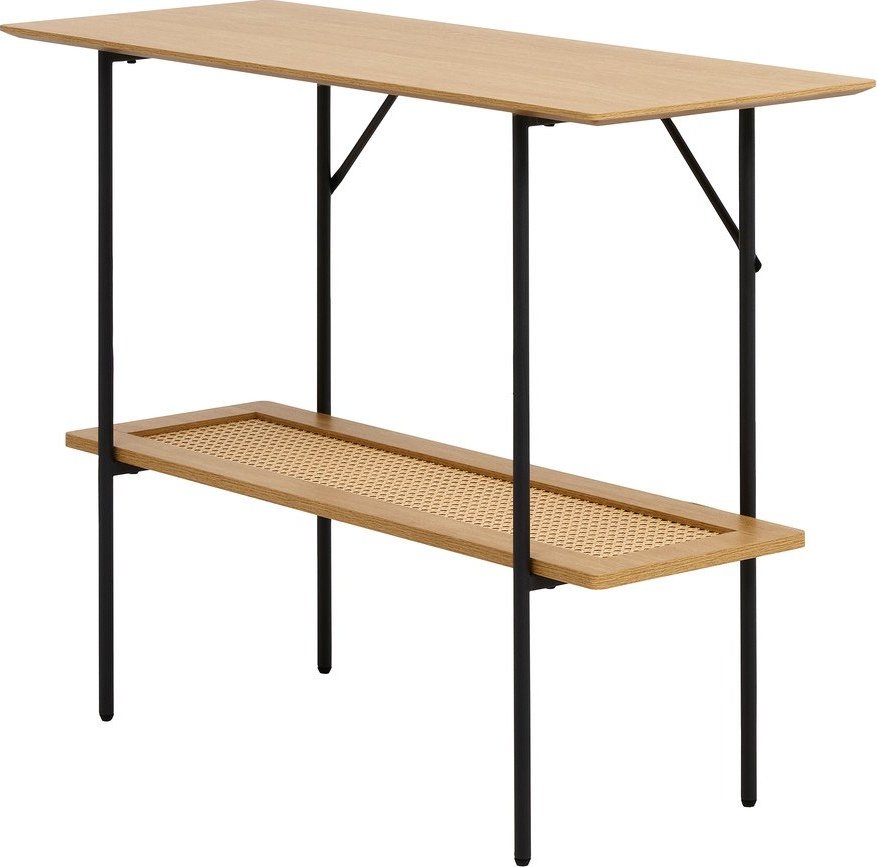 Konzolový stolek v dekoru dubu v přírodní barvě 37x100 cm Pensacola – Unique Furniture Unique Furniture