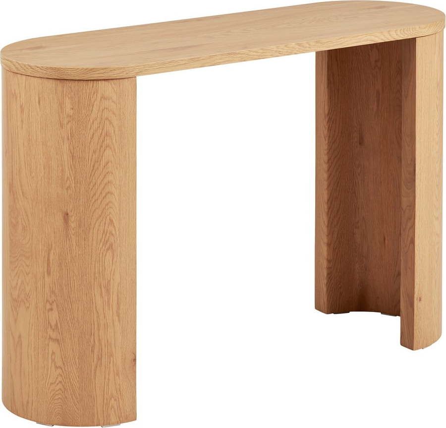 Konzolový stolek v dekoru dubu v přírodní barvě 38x114 cm Bibione – House Nordic House Nordic