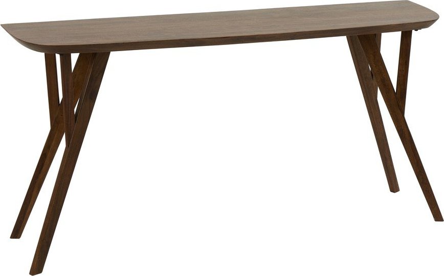 Konzolový stolek z masivu akácie v tmavě přírodní barvě 44x160 cm Quenza – Light & Living Light & Living