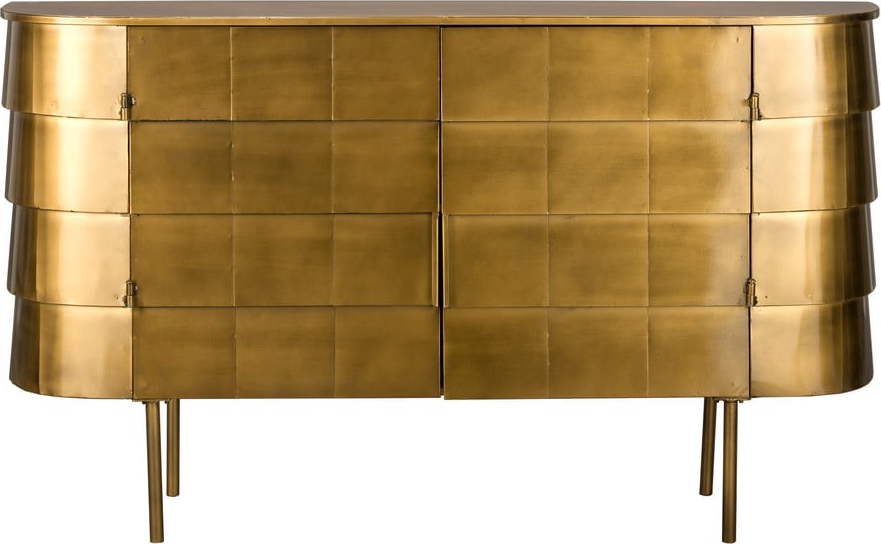 Kovová komoda ve zlaté barvě 117x70x26 cm Hanna – Dutchbone Dutchbone