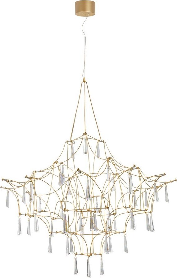 Kovové LED závěsné svítidlo ve zlaté barvě ø 80 cm Goro – Nova Luce Nova Luce