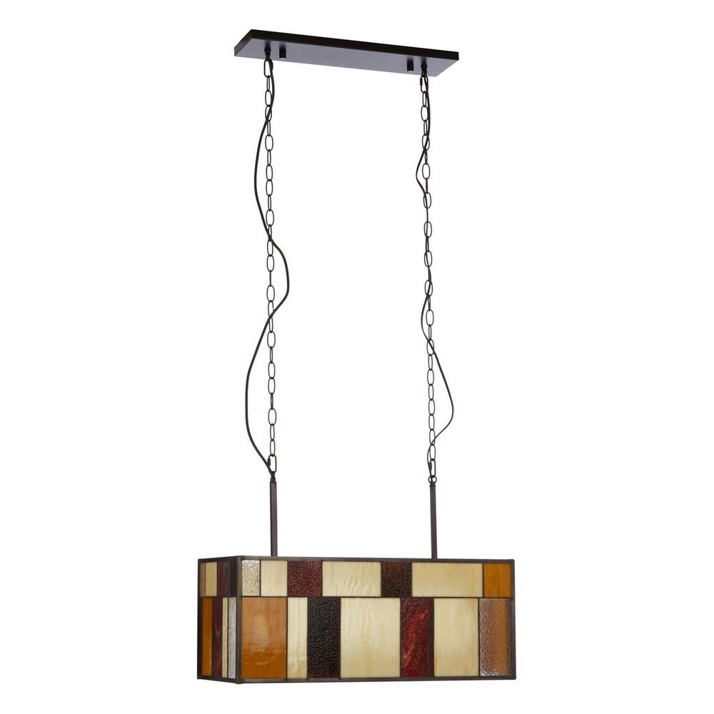 Kovové závěsné svítidlo se skleněným stínidlem Waldorf – Premier Housewares Premier Housewares