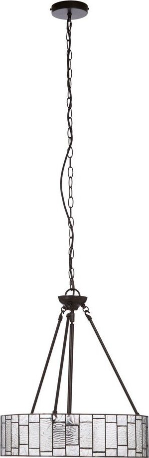 Kovové závěsné svítidlo se skleněným stínidlem ø 46 cm Waldorf – Premier Housewares Premier Housewares