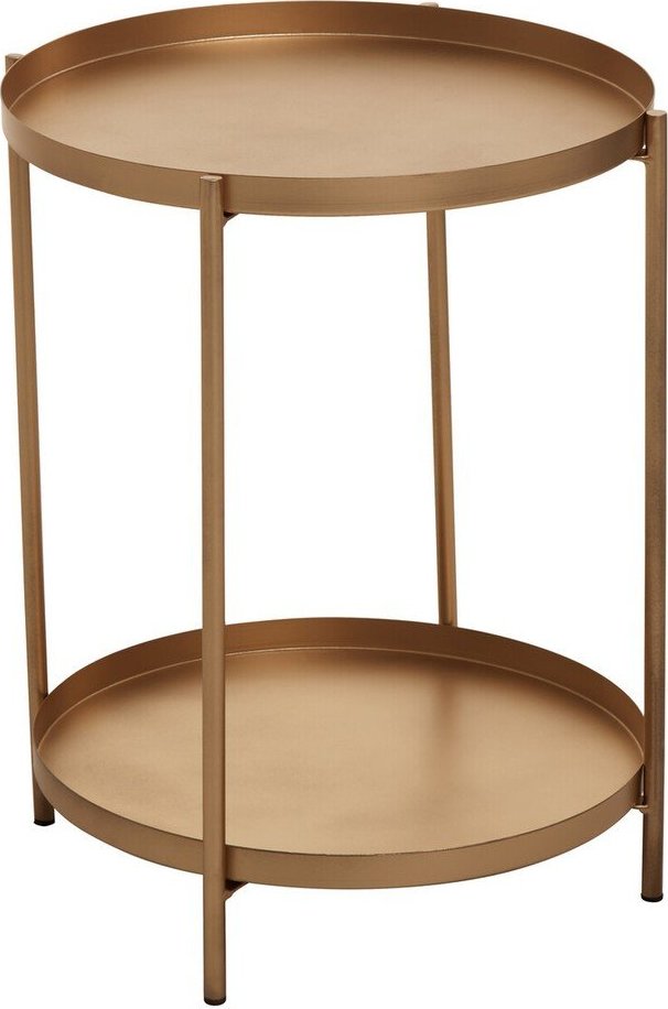Kovový kulatý odkládací stolek ø 40 cm Mandoli – Premier Housewares Premier Housewares