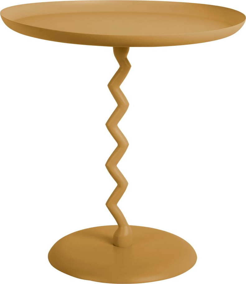 Kovový kulatý odkládací stolek ø 40 cm Zig Zag – Leitmotiv Leitmotiv