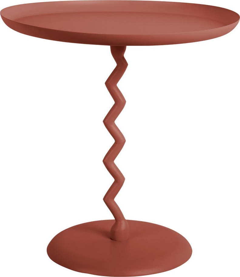 Kovový kulatý odkládací stolek ø 40 cm Zig Zag – Leitmotiv Leitmotiv