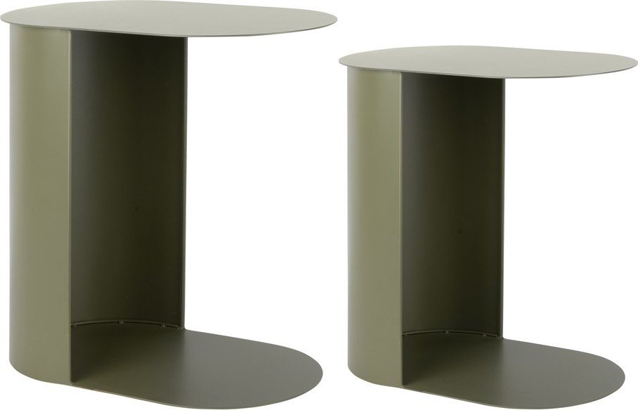 Kovový odkládací stolek Riqueza Oval – Leitmotiv Leitmotiv