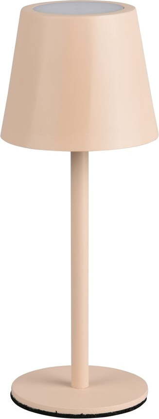 Krémová LED stolní lampa s kovovým stínidlem (výška 21 cm) Diaz – Reality Reality