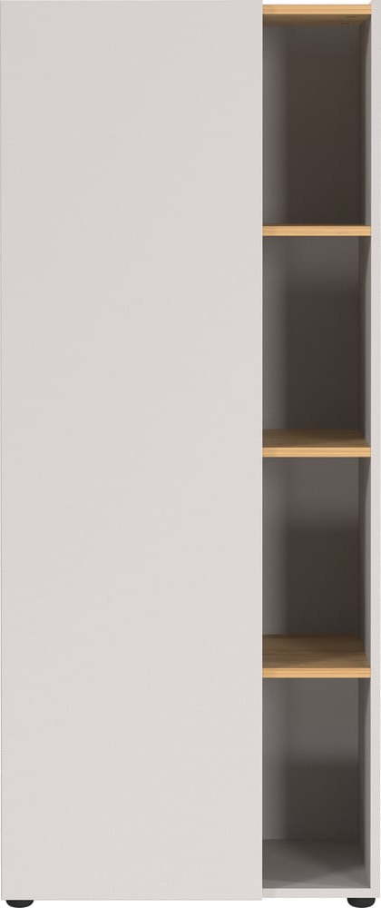 Krémová knihovna v dekoru dubu 61x145x34 cm Adrano – Germania Germania