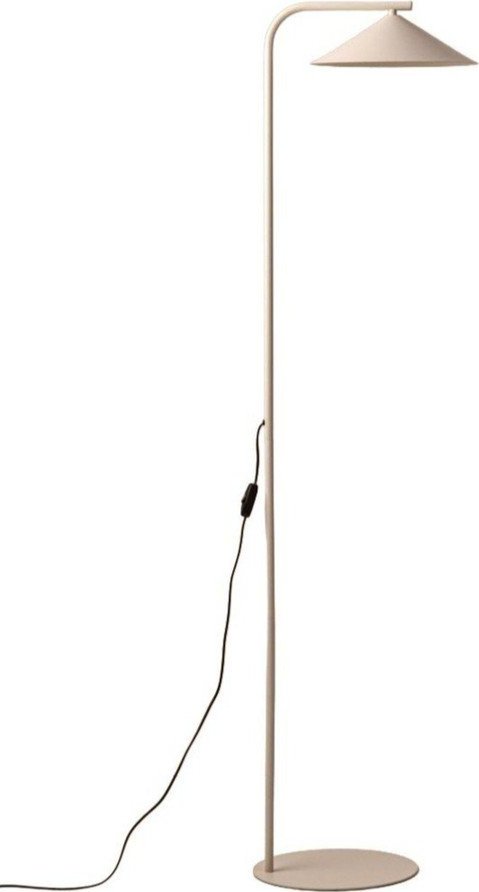 Krémová kovová stojací lampa (výška 160 cm) Nocte – Micadoni Micadoni