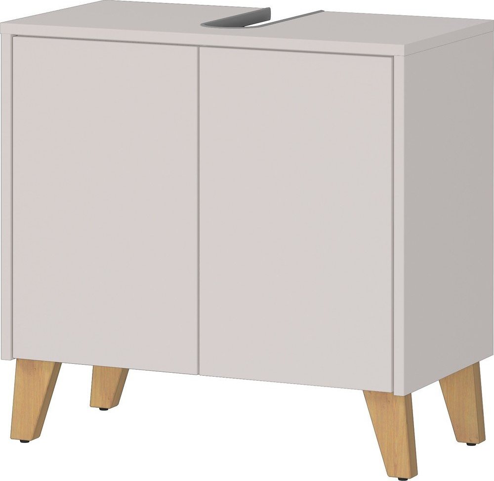 Krémová matná skříňka pod umyvadlo 60x59 cm Arnea – Germania Germania