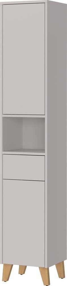 Krémová matná vysoká koupelnová skříňka 33x181 cm Arnea – Germania Germania