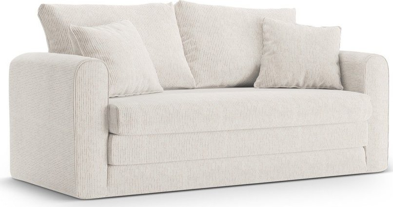 Krémová rozkládací pohovka 158 cm Lido – Micadoni Micadoni