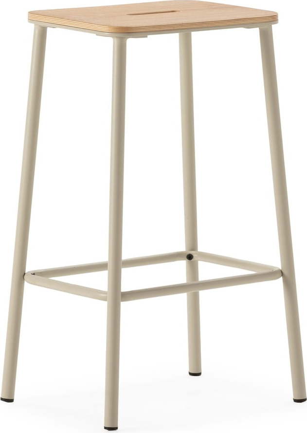Krémové barové stoličky v sadě 2 ks (výška sedáku 65 cm) Abba – Marckeric Marckeric