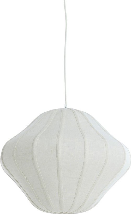 Krémové závěsné svítidlo s textilním stínidlem ø 10 cm Sukau – Light & Living Light & Living