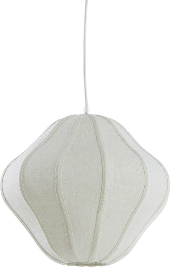 Krémové závěsné svítidlo s textilním stínidlem ø 10 cm Sukau – Light & Living Light & Living