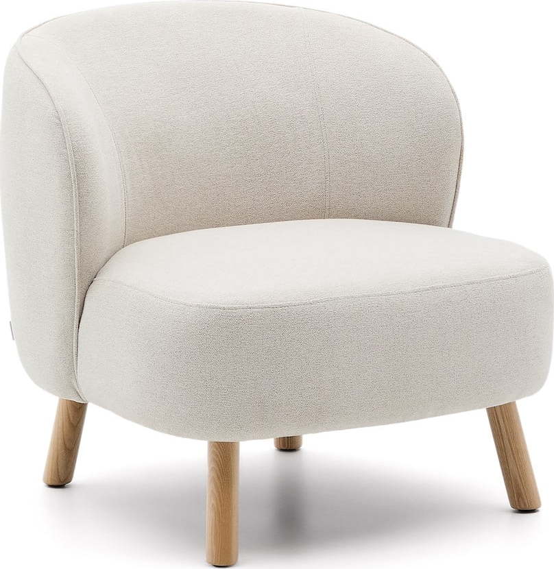 Krémové žinylkové křeslo Ulit – Kave Home Kave Home