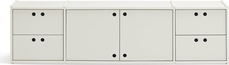 Krémový TV stolek 157x42x40 cm Wally – Teulat Teulat