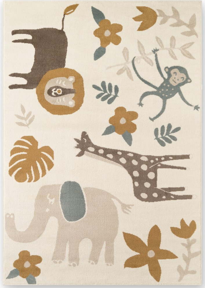 Krémový dětský koberec 160x235 cm Animal Safari – Hanse Home Hanse Home