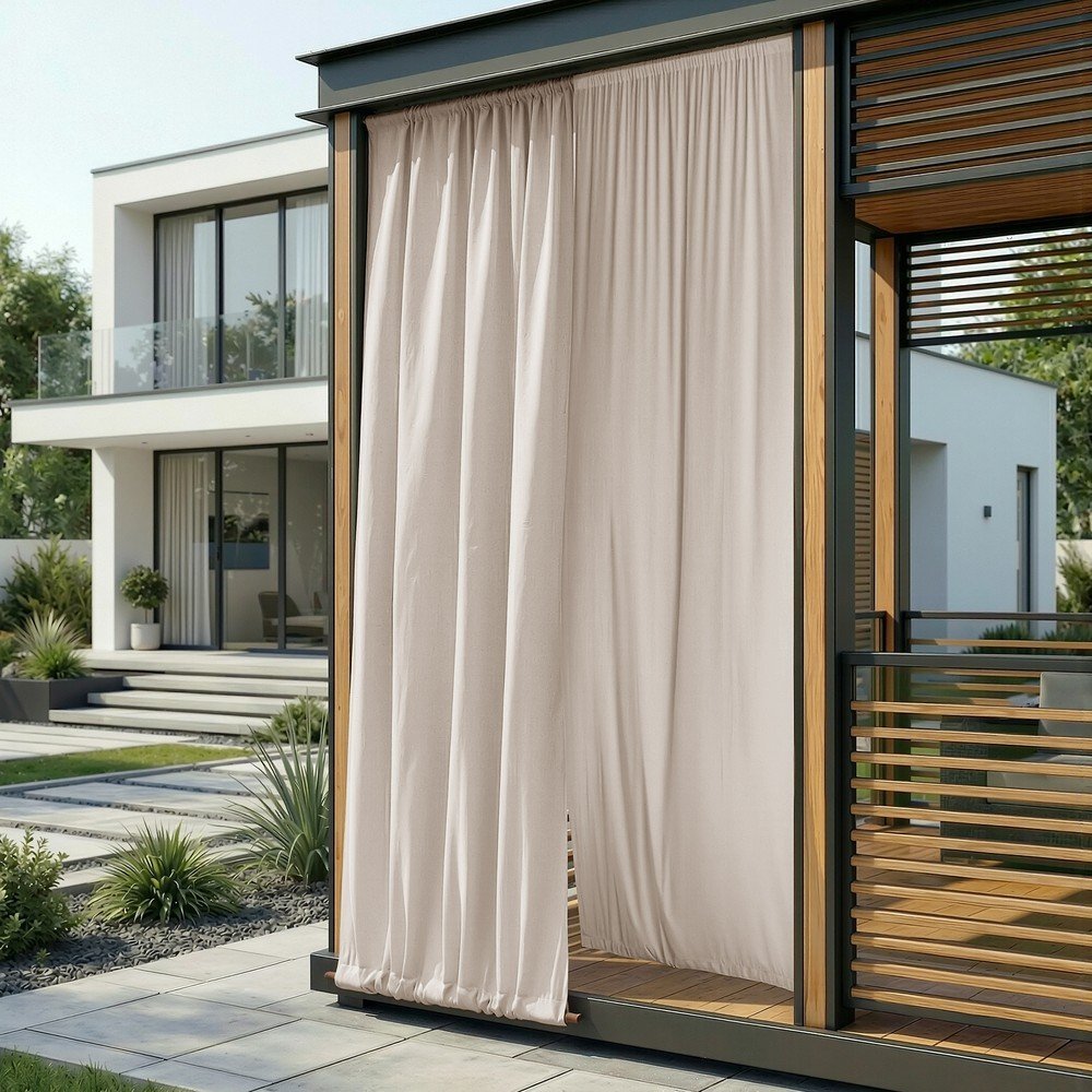 Krémový dimout/venkovní závěs 200x200 cm Calisto – Filumi Filumi