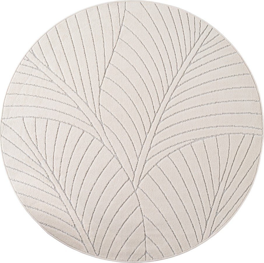 Krémový kulatý vnitřní a venkovní koberec ø 160 cm Nova 1203 – Ayyildiz Carpets Ayyildiz Carpets