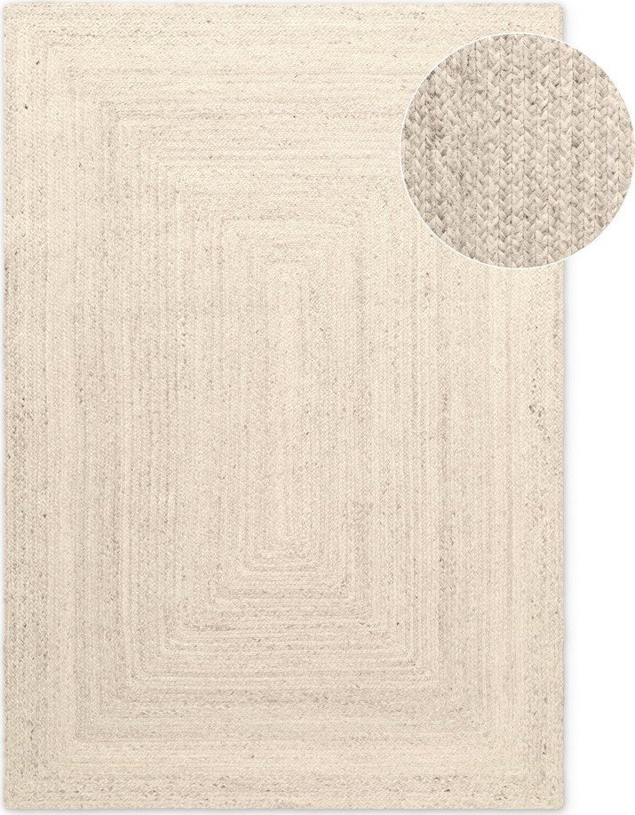 Krémový oboustranný/ručně tkaný jutový koberec 160x230 cm Juno – Hanse Home Hanse Home