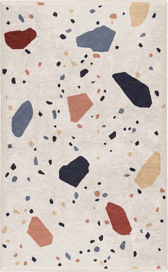 Krémový pratelný koberec 60x100 cm Cracked Terrazzo – Mila Home Mila Home