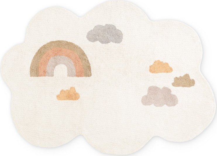 Krémový pratelný/ručně tkaný bavlněný dětský koberec 140x200 cm Snuggle Willy – Hanse Home Hanse Home