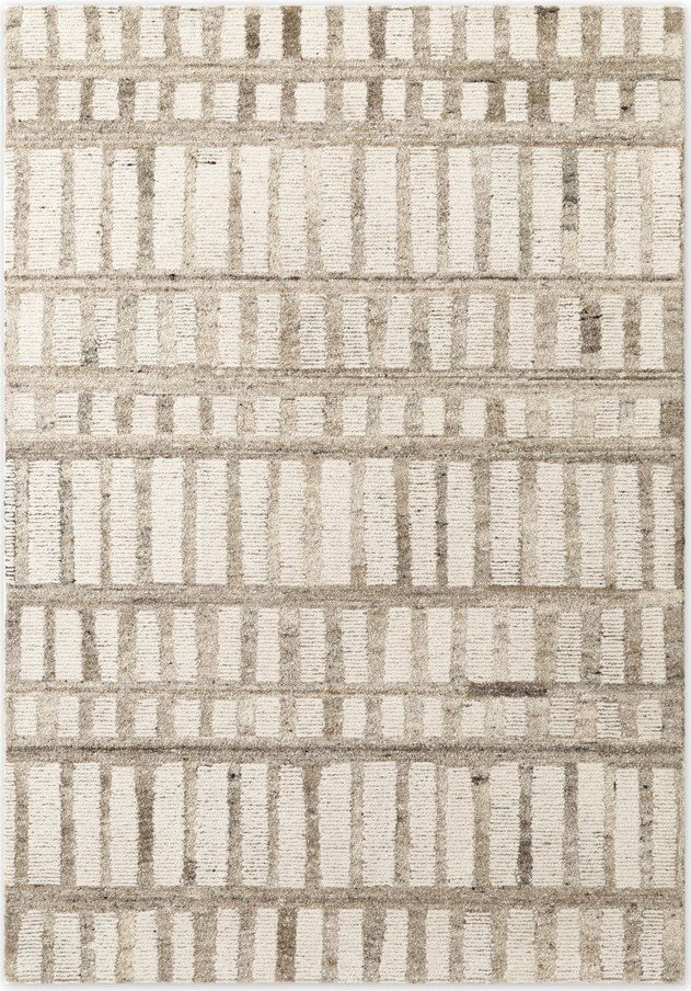 Krémový ručně tkaný vlněný koberec 120x180 cm Boho 1.0 Linara – Vikosa Vikosa