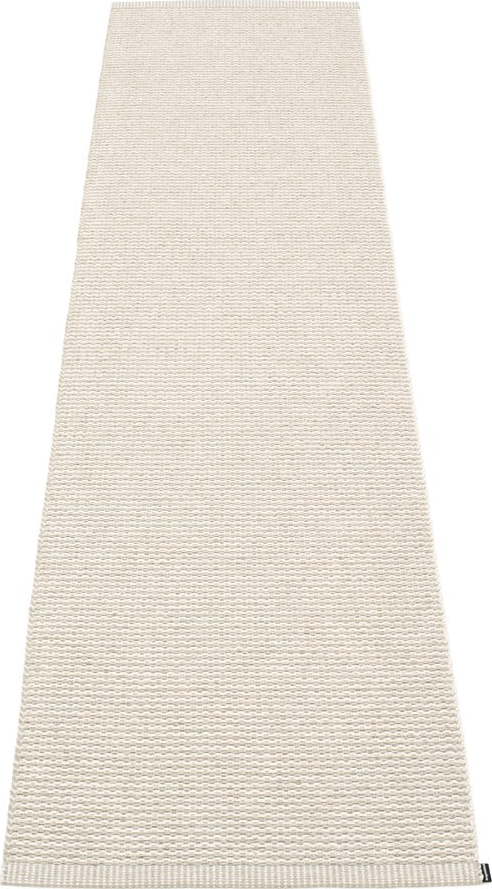 Krémový vnitřní a venkovní běhoun 60x250 cm Mono Linen Vanilla – Pappelina Pappelina