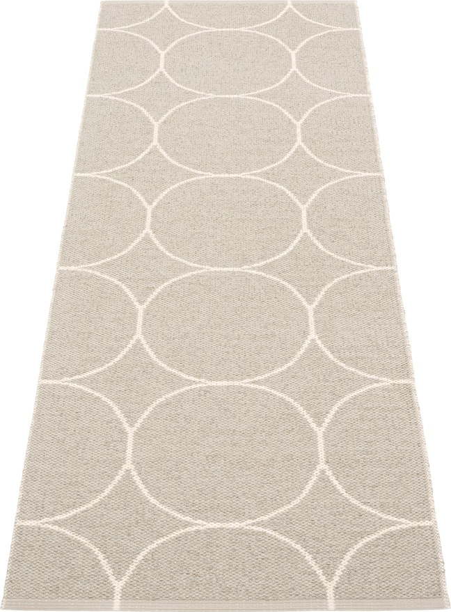 Krémový vnitřní a venkovní běhoun 70x200 cm Boo Linen – Pappelina Pappelina