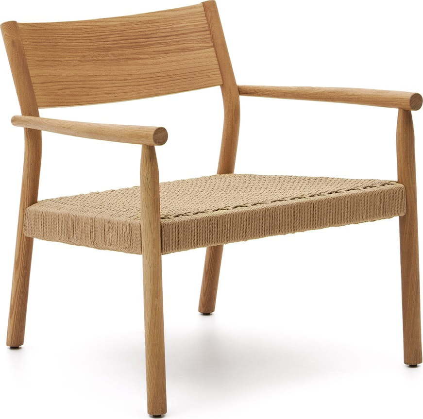 Křeslo ve světle přírodní barvě s výpletem Yalia – Kave Home Kave Home