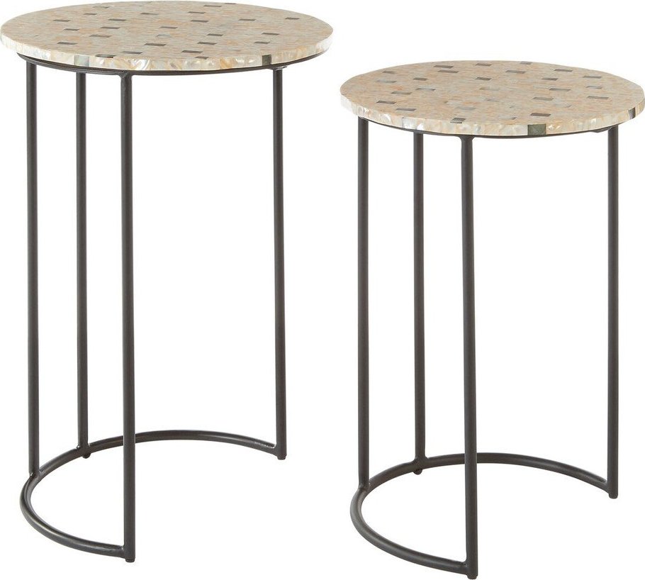Kulaté odkládací stolky v sadě 2 ks ø 38 cm Halle – Premier Housewares Premier Housewares
