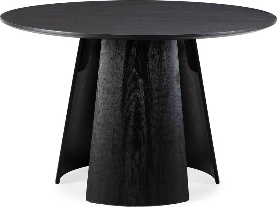 Kulatý jídelní stůl s černou deskou ø 120 cm Zuri – MOME Mome