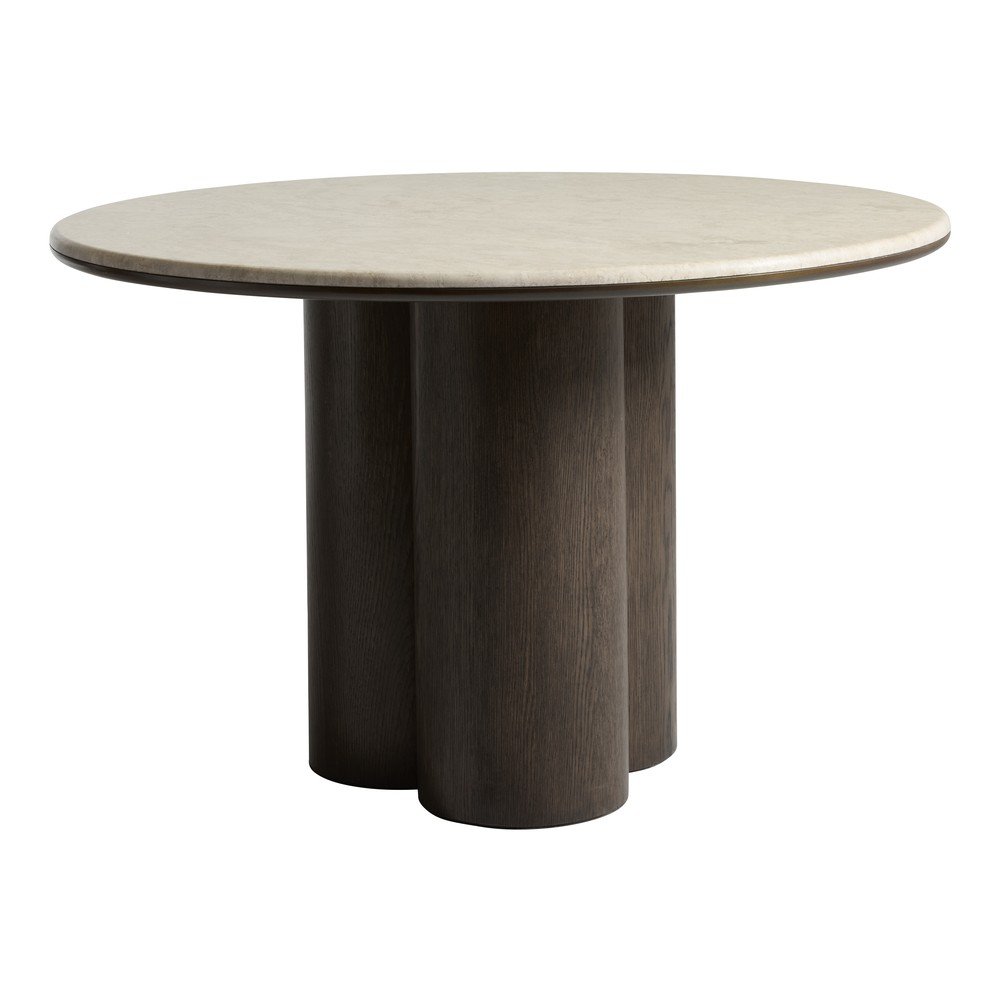 Kulatý jídelní stůl s mramorovou deskou ø 120 cm Piazze – Unique Furniture Unique Furniture