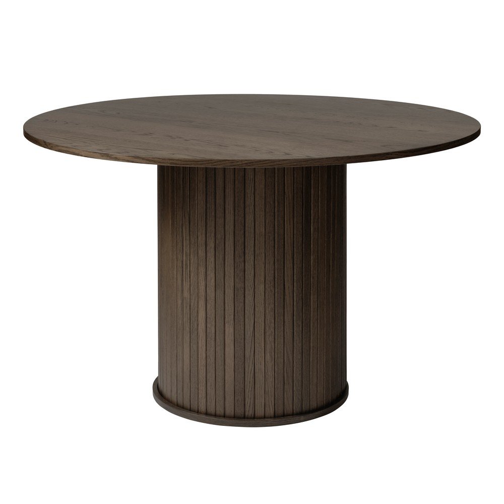 Kulatý jídelní stůl v dekoru dubu ø 120 cm Nola – Unique Furniture Unique Furniture