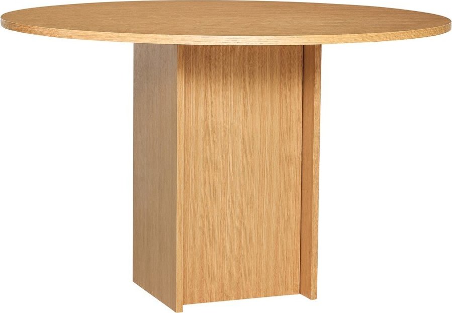 Kulatý jídelní stůl v dekoru dubu ø 120 cm Straight – Hübsch Hübsch