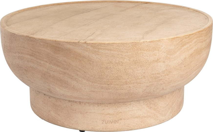 Kulatý konferenční stolek v dekoru kamene v přírodní barvě ø 80 cm Noble – Zuiver Zuiver