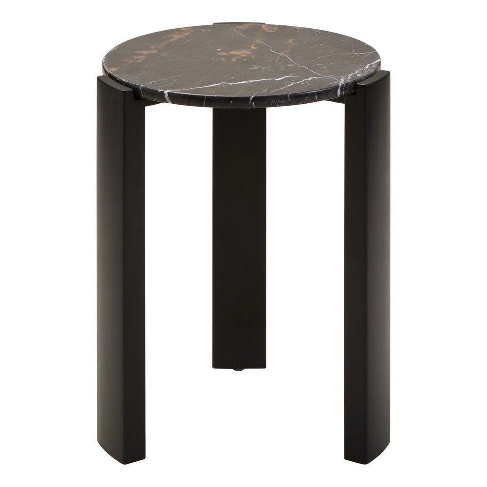 Kulatý odkládací stolek s mramorovou deskou ø 46 cm Palermo – Premier Housewares Premier Housewares